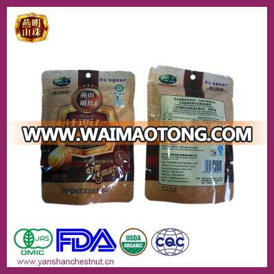 New Healthy Organic Shelled Cooked Chinese Chestnuts Snack Foods with Foil Bag